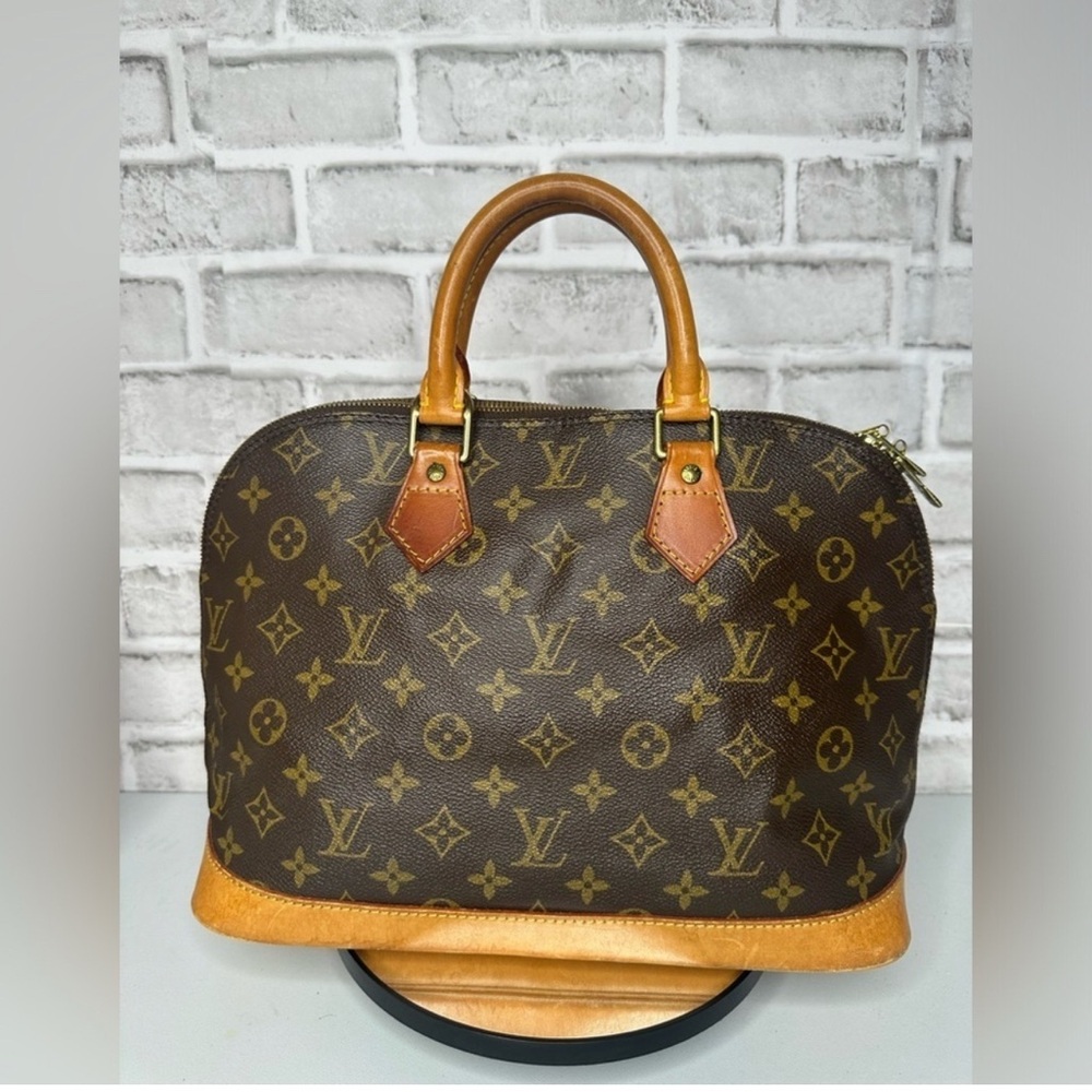 SOLD Louis Vuitton Alma PM Signature Monogram Canvas and Leather Great Preowned
